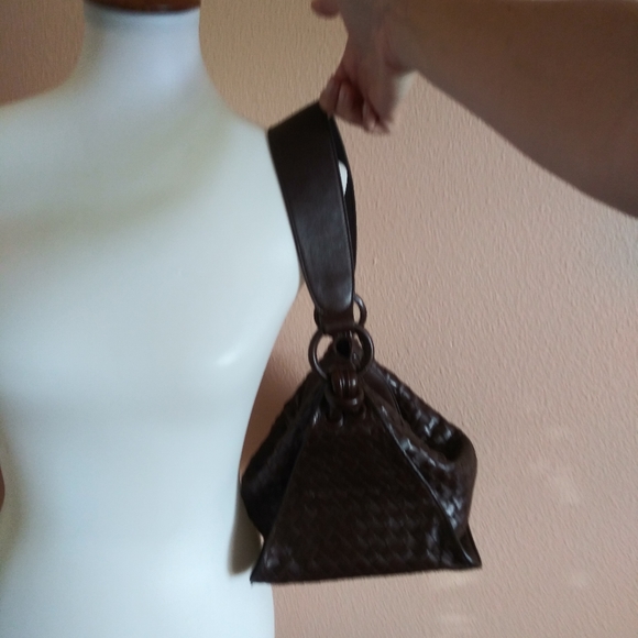 Bottega Veneta Handbags - Bottega Veneta Intrecciato Woven Shoulder Bag